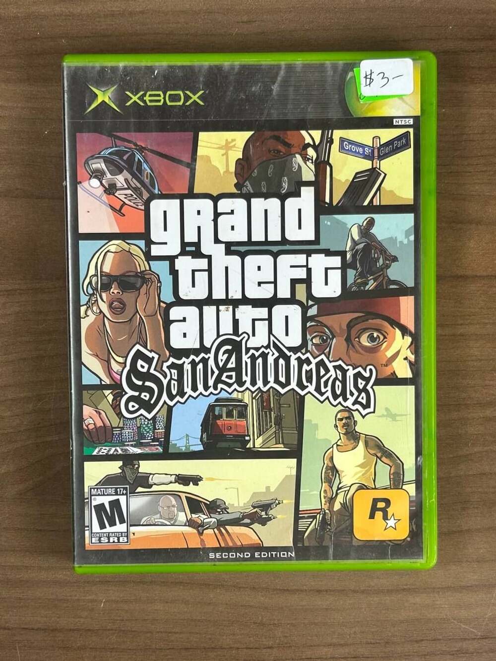 Grand Theft Auto San Andreas Second Edition Microsoft Xbox Game Disc Case Manual